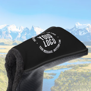 Couvre-club De Golf Texte personnalisable et logo ou image téléchargé