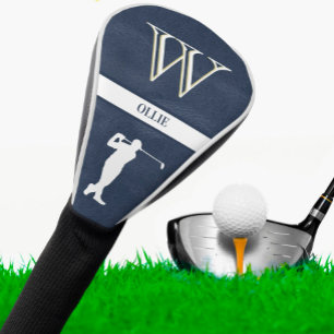 Couvre-club De Golf Texture en Cuir Personnalisé Premier Golf Swing