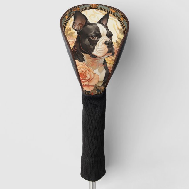 Couvre-club De Golf The Boston Terrier Dog 001 - Natalia Mucha (Devant)