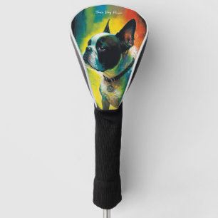 Couvre-club De Golf The Boston Terrier Dog - Composition 010