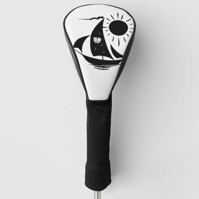 Couvre-club De Golf Théâtre Whimsical Unique Conception De Voile (Devant)