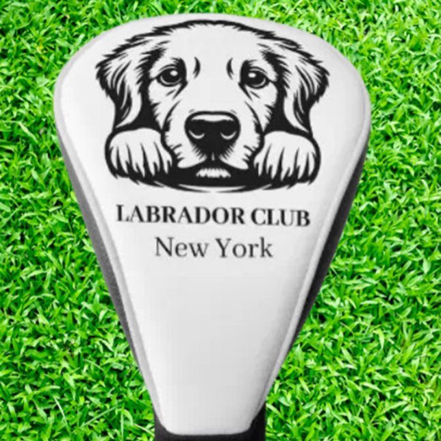 Couvre-club De Golf Thème du club personnalisé Labrador (Simple and classic design is Lab puppy.)