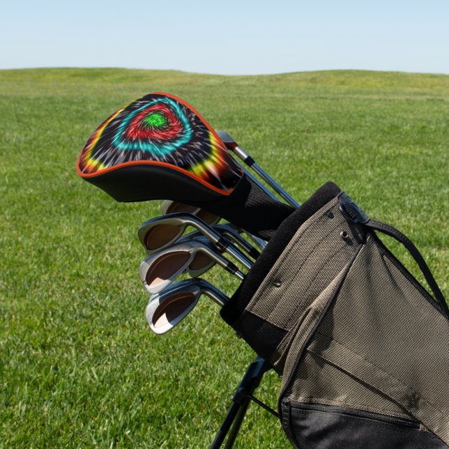 Couvre-club De Golf Tie Dye Black Opal,   (In Situ)