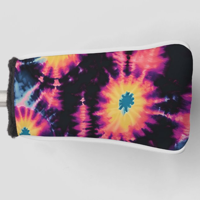 Couvre-club De Golf Tie Dye Motif (Devant)