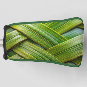 Couvre-club De Golf Tissage de bambou frais vert