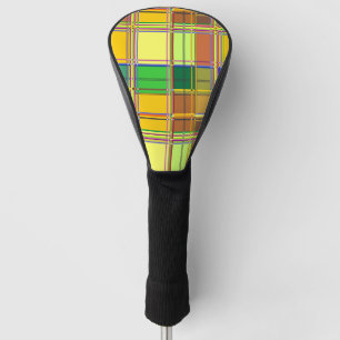 Couvre-club De Golf Tissu coloré des Caraïbes Madras Tartan