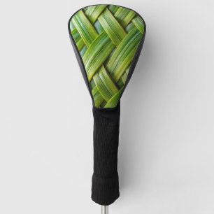 Couvre-club De Golf Tissu de bambou vert frais