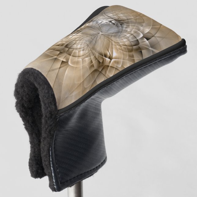 Couvre-club De Golf Tons Terre Abstrait Art fractal moderne Texture (Devant 3/4)