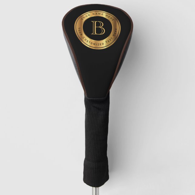 Couvre-club De Golf Top Gold Monogram Golf Head Coque (Devant)