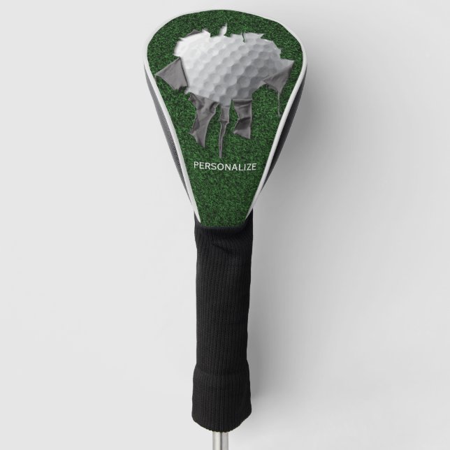 Couvre-club De Golf Torn Golf Ball Golf Head Cover (Devant)