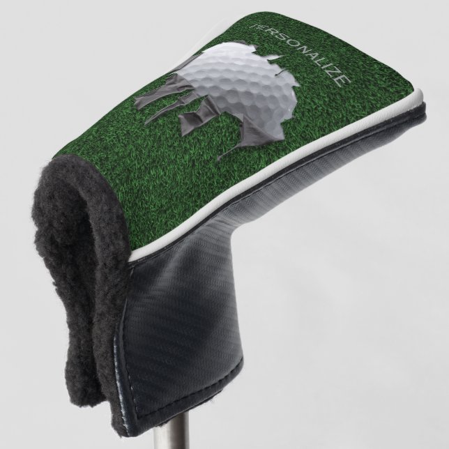 Couvre-club De Golf Torn Golf Ball Golf Head Cover (Devant 3/4)