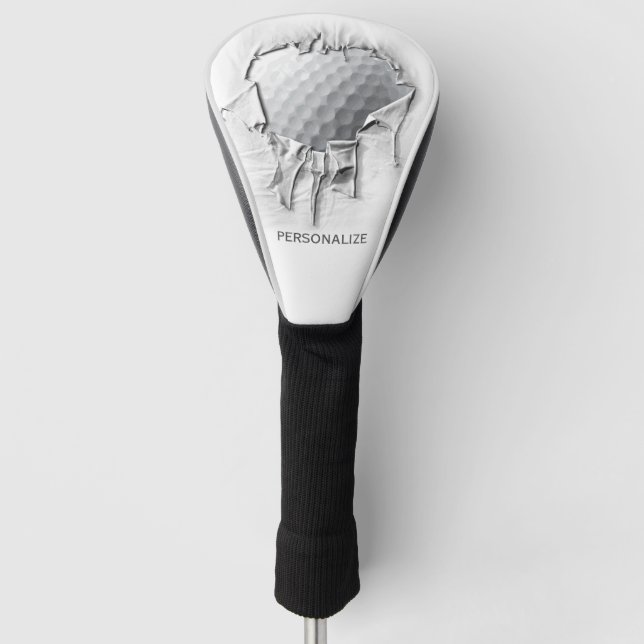 Couvre-club De Golf Torn Golf Ball Golf Head Cover (Devant)