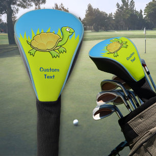 Couvre-club De Golf Tortue caricaturale
