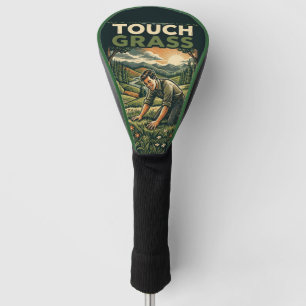 Couvre-club De Golf Toucher l'herbe Style Rétro Vintage Paysage Extéri
