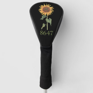 Couvre-club De Golf Tournesol 8647 86 47 Floral Bohème Anti Trump Subt