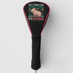 Couvre-club De Golf Tout ce que je veux pour Noël est un cadeau d'anim