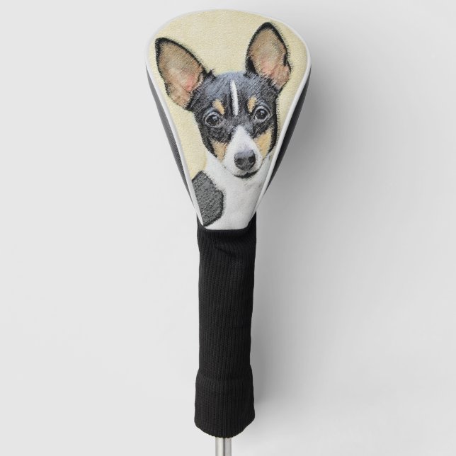 Couvre-club De Golf Toy Fox Terrier Peinture - Cute Original Dog Art (Devant)
