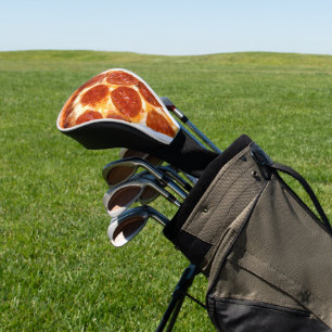 Couvre-club De Golf tranche de pizza pepperoni classique de SlipperyJo