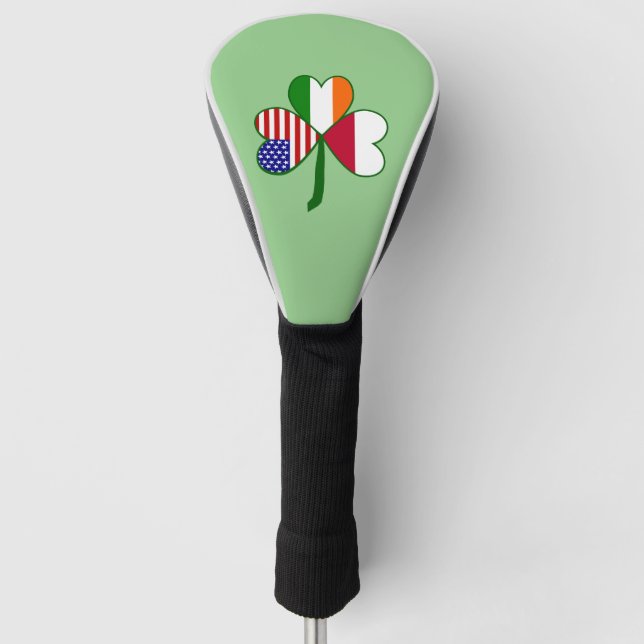 Couvre-club De Golf Trèfle Drapeau Polonais  (Devant)