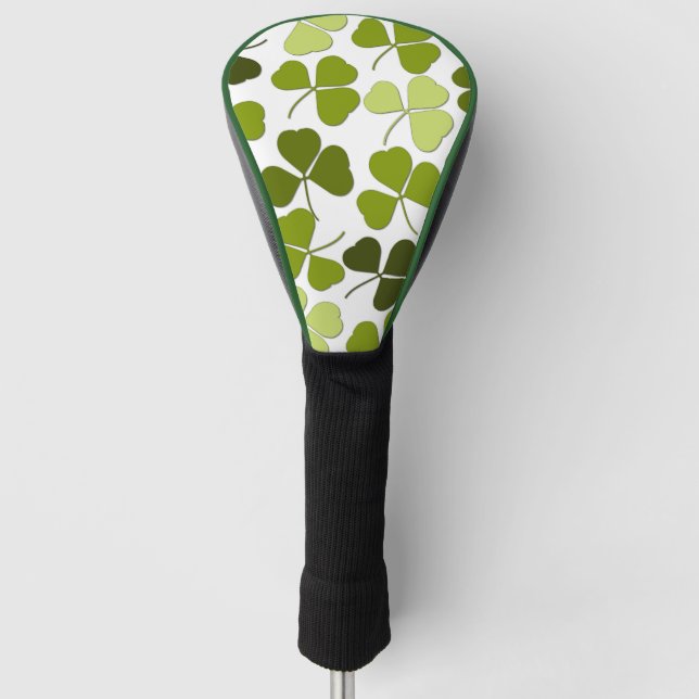 Couvre-club De Golf Trèfle vert dans une variété de nuances (Devant)