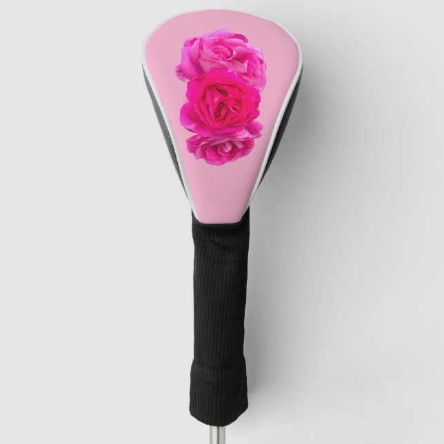 Couvre-club De Golf Triple Roses Roses  (Devant)