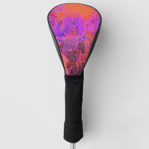 Couvre-club De Golf Trippy Magenta et Orange Jardin impressionniste