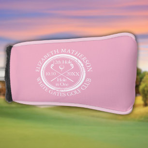 Couvre-club De Golf Trou en un personnalisé féminin rose