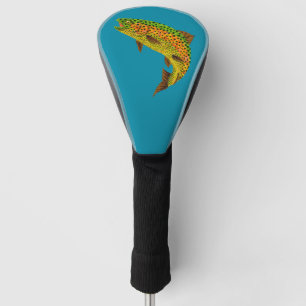 Couvre-club De Golf Truite arc-en-ciel de feuilles d'Aspen 1
