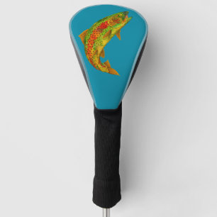 Couvre-club De Golf Truite arc-en-ciel de feuilles d'Aspen 5