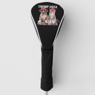 Couvre-club De Golf Trump 2024 Protégeons Nos Animaux de Compagnie Cha