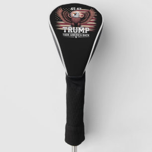 Couvre-club De Golf Trump 45e 47e Président Drapeau 2025 Aigle Amériqu