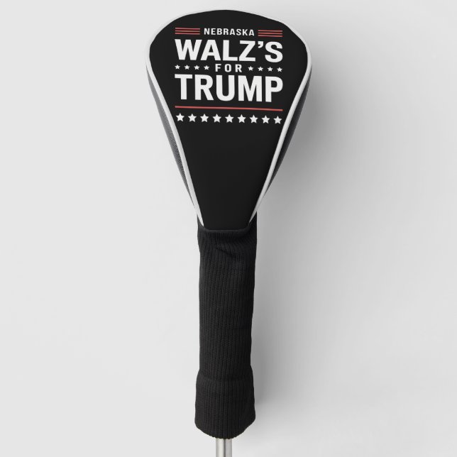 Couvre-club De Golf Trump Vance Walz pour Trump Nebraska (Devant)