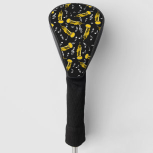 Couvre-club De Golf Trumpet Music Notes Motif