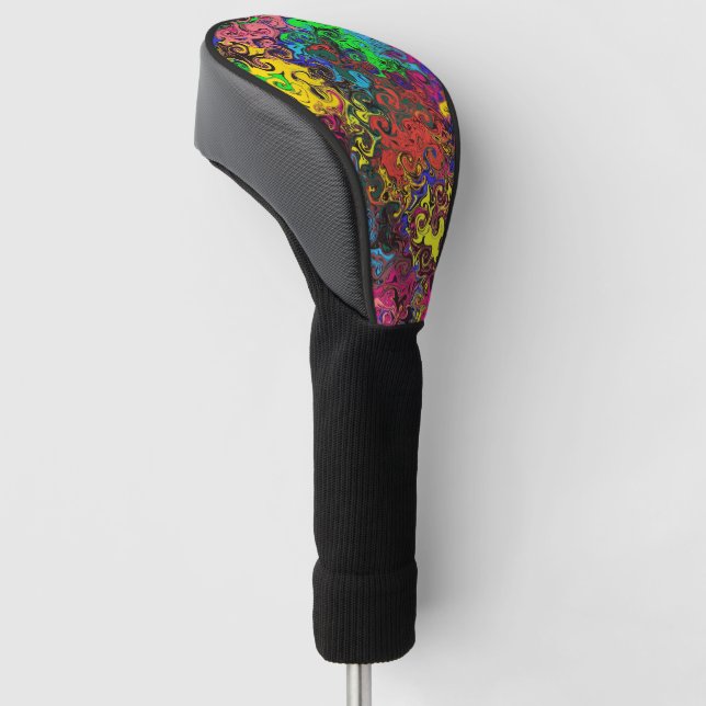 Couvre-club De Golf Twirlers colorés Abstraits / (Incliné)