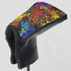 Couvre-club De Golf Twirlers colorés Abstraits /