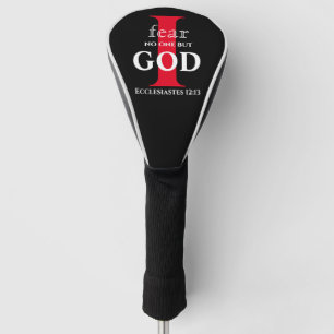 Couvre-club De Golf Typographie Bible Verset ● Je Ne Crainte Personne