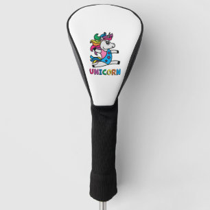 Couvre-club De Golf Unicorne stupéfiant Dabbing Unicorne Anniversaire
