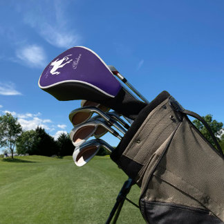 Couvre-club De Golf Unicorne violet couverture personnalisée de la têt