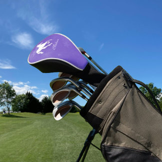 Couvre-club De Golf Unicorne violet couverture personnalisée de la têt