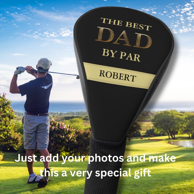 Couvre-club De Golf Unique bronze métal Look MEILLEUR DAD par nom (Créateur téléchargé)