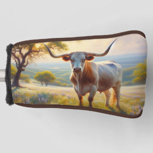 Couvre-club De Golf Vache à landes du printemps du Texas