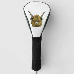Couvre-club De Golf Vache Highland Golden Head