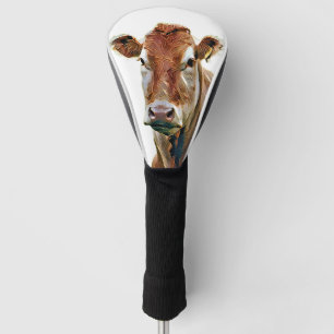 COUVRE-CLUB DE GOLF VACHE MIGNONNE
