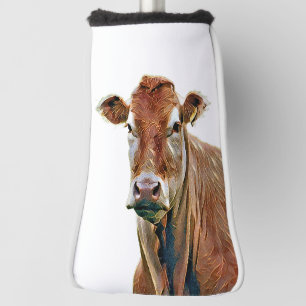 COUVRE-CLUB DE GOLF VACHE MIGNONNE