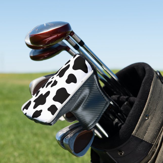 Couvre-club De Golf Vachette noire et blanche (In Situ)