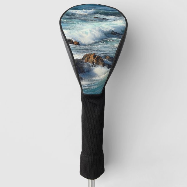 Couvre-club De Golf Vagues de l'océan Pacifique (Devant)