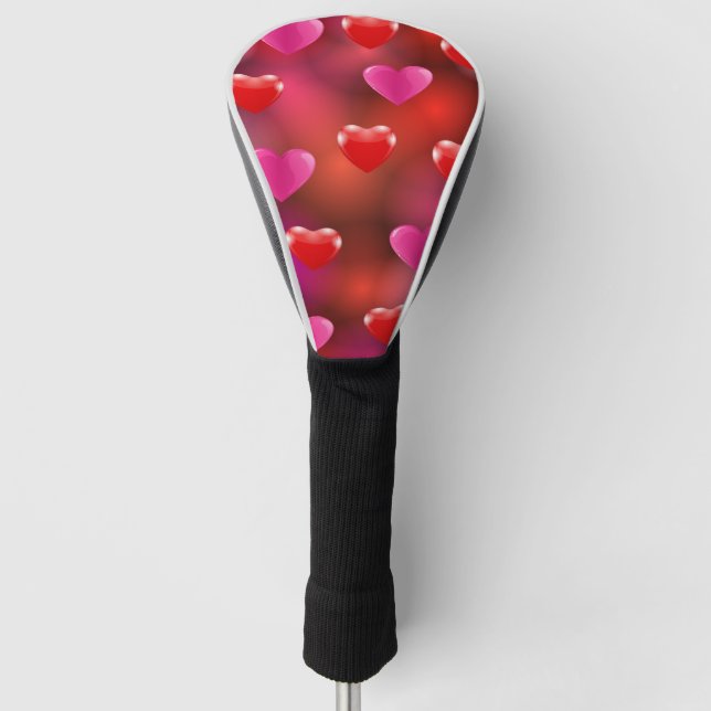 Couvre-club De Golf Valentine Hearts (Devant)