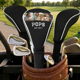 Couvre-club De Golf Varsity Pops 3 Photo Grand-père Surnom Année de cr