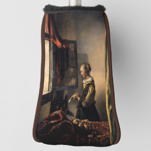 Couvre-club De Golf Vermeer - Fille lisant une lettre à une fenêtre ou