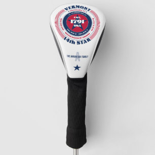 Couvre-club De Golf Vermont State Circle Custom Golf Head Cover